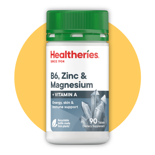 B6 Zinc & Magnesium with Vitamin A Tablets 90s