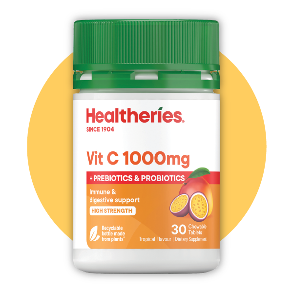 維他命C 1000毫克 含益生元,益生菌 (30粒裝)