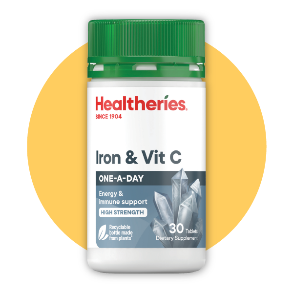 鐵，維他命C配方 (30粒裝)