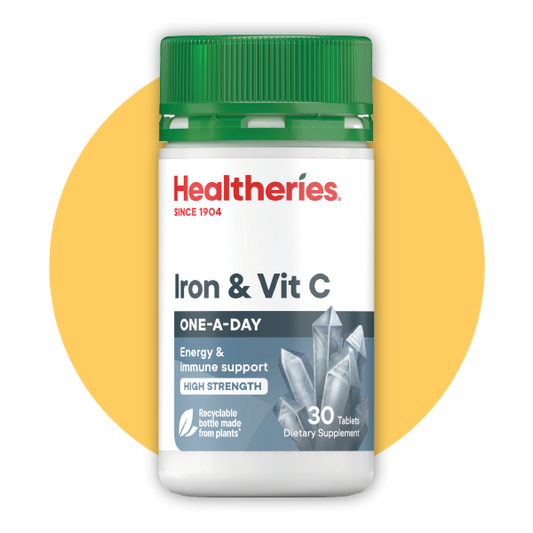 鐵，維他命C配方 (30粒裝)