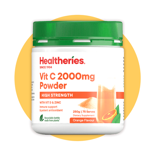 Vit C 2000mg Powder - Healtheries Hong Kong