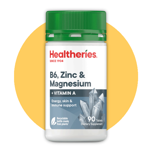 B6 Zinc & Magnesium with Vitamin A Tablets 90s - Healtheries Hong Kong