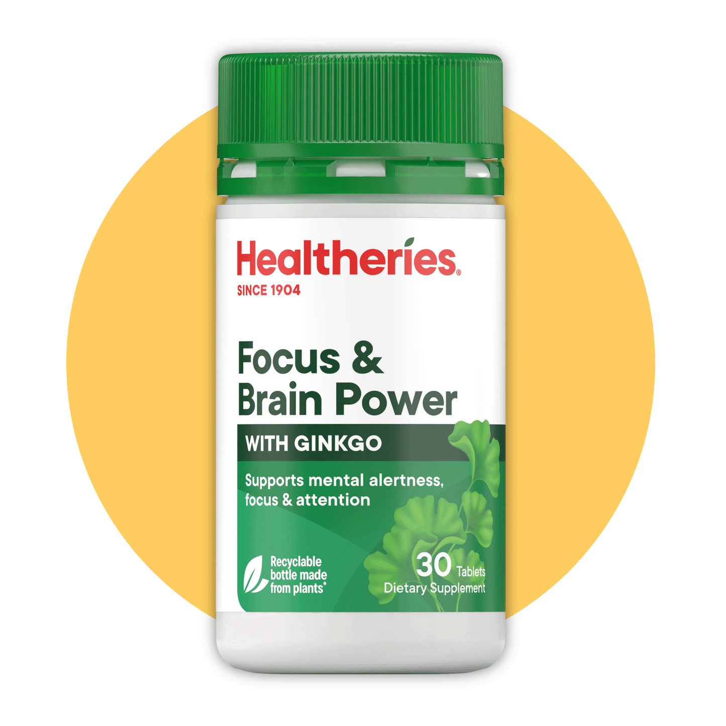 Focus & Brain Power Tablets 30's - Healtheries Hong Kong