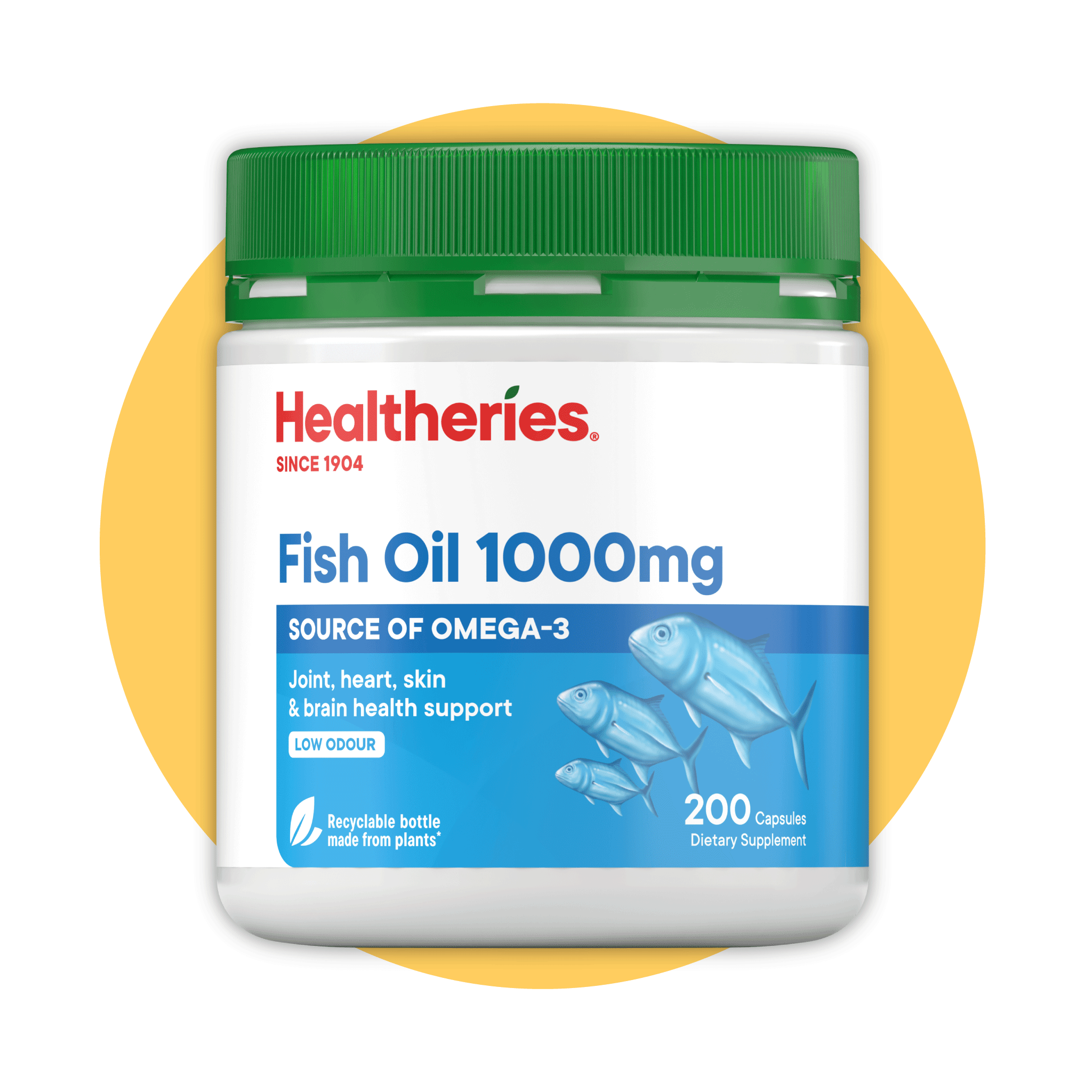 (HAStaff) Healtheries Fish Oil 1000mg 200s - Healtheries Hong Kong