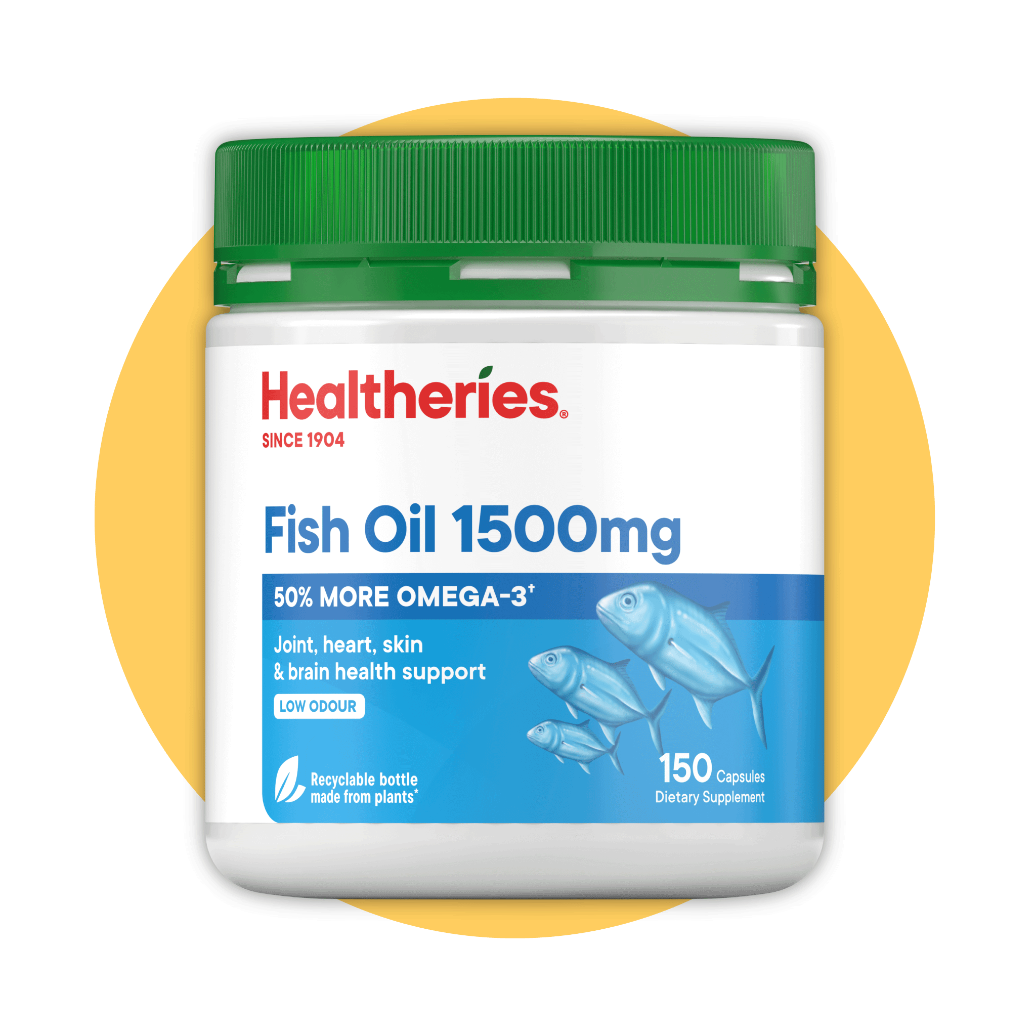 (HAStaff) Healtheries Fish Oil 1500mg 150s - Healtheries Hong Kong