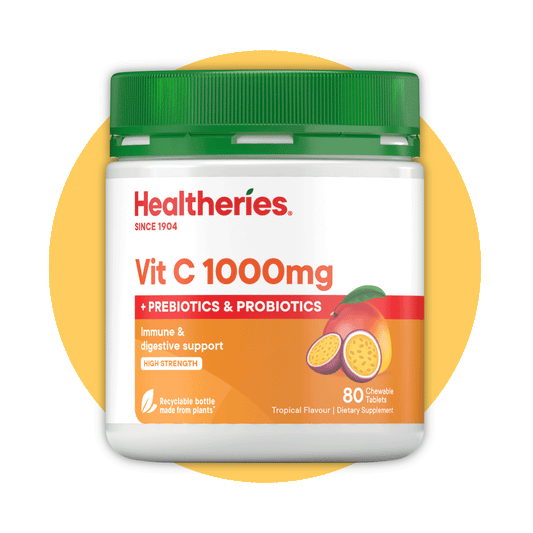 Healtheries Vit C 1000mg With Prebiotics & Probiotics 80s - Healtheries Hong Kong